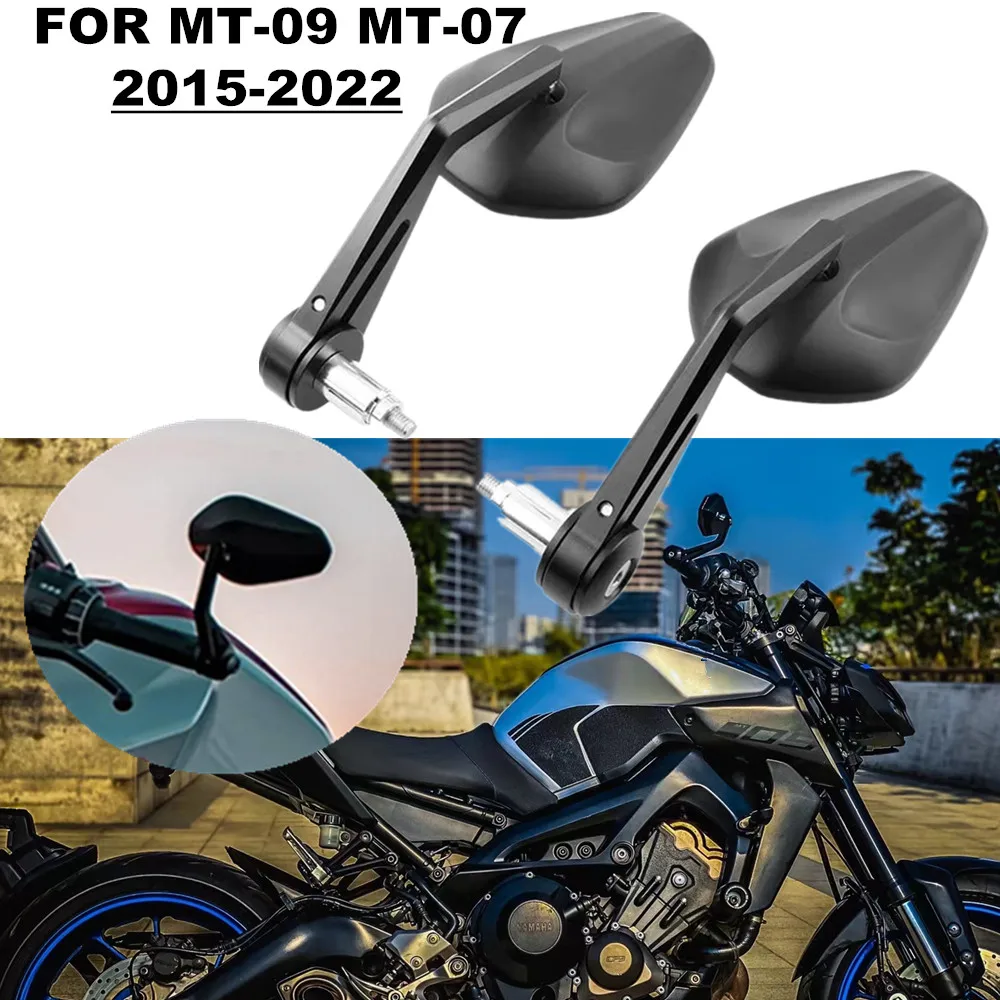 

For Yamaha MT-09 MT09 MT 09 MT-07 MT 07 MT07 2015-2025 Motorcycle Handlebar Rearview Mirror Handlebar Mirror