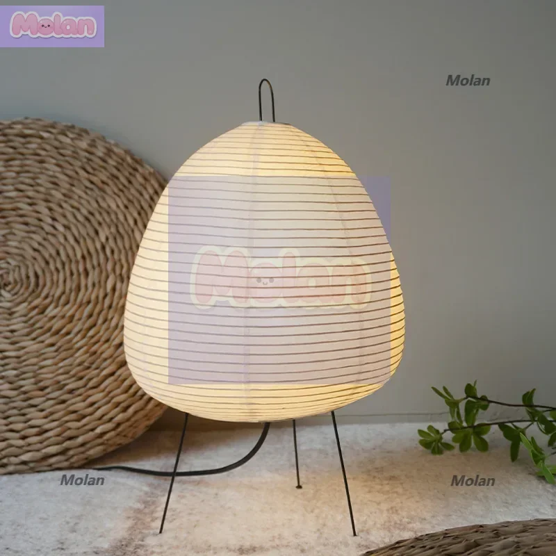 

Paper table lamp 1a Japanese-style wabi-**** wind tatami floor lamp Nordic bedroom homestay atmosphere handmade lamps