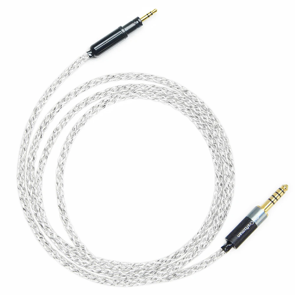 GUCraftsman 5N OFC посеребренный графеновый кабель для наушников для Audio Technica ATH-M40x ATH-M50x ATH-M60X ATH-M70x