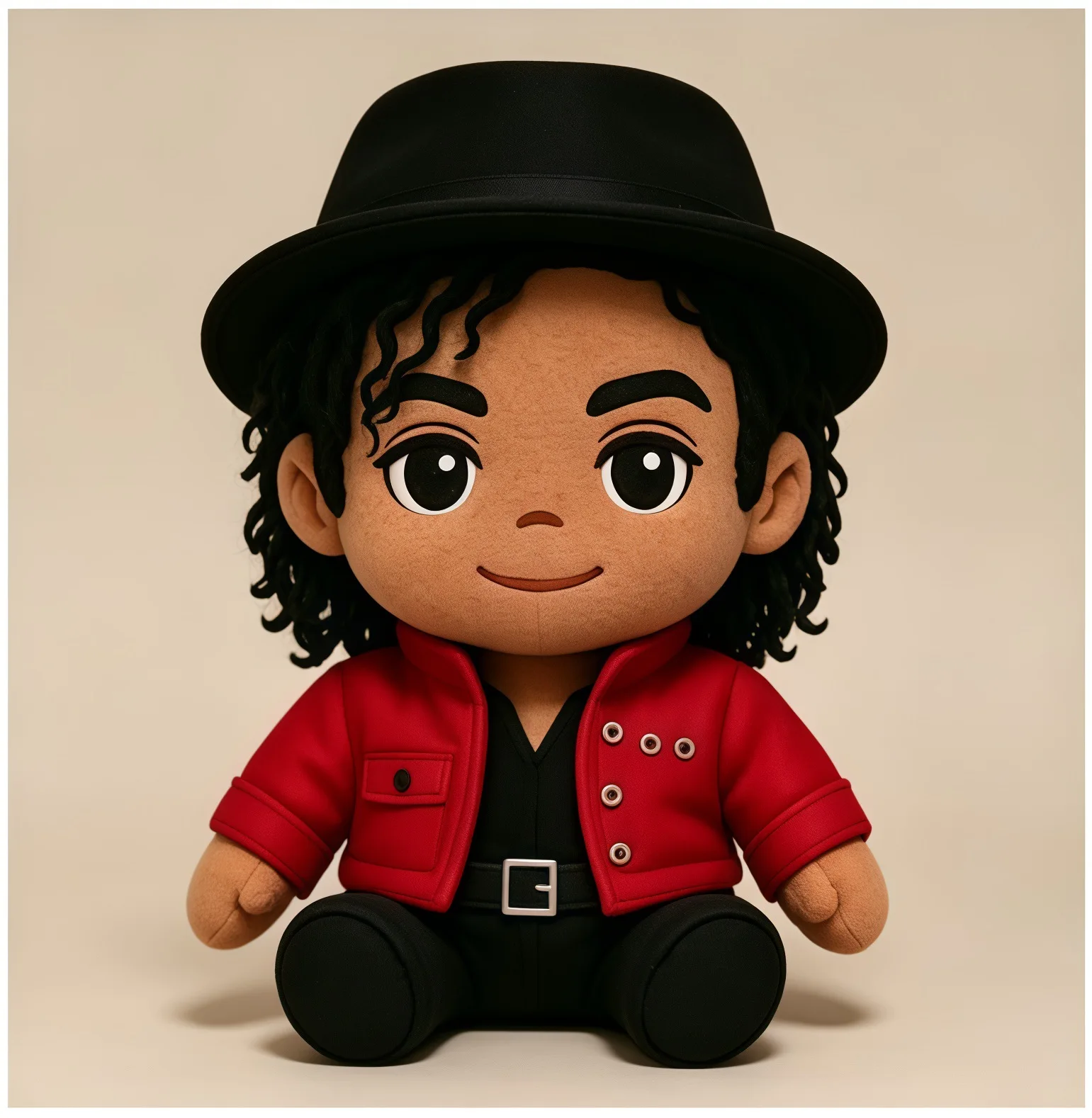 

Red Michael Cute Plush Doll 25cm Soft Stuffed Toy Collectible Figurine For Michael Music Fans Home Decor Indoor Decoration