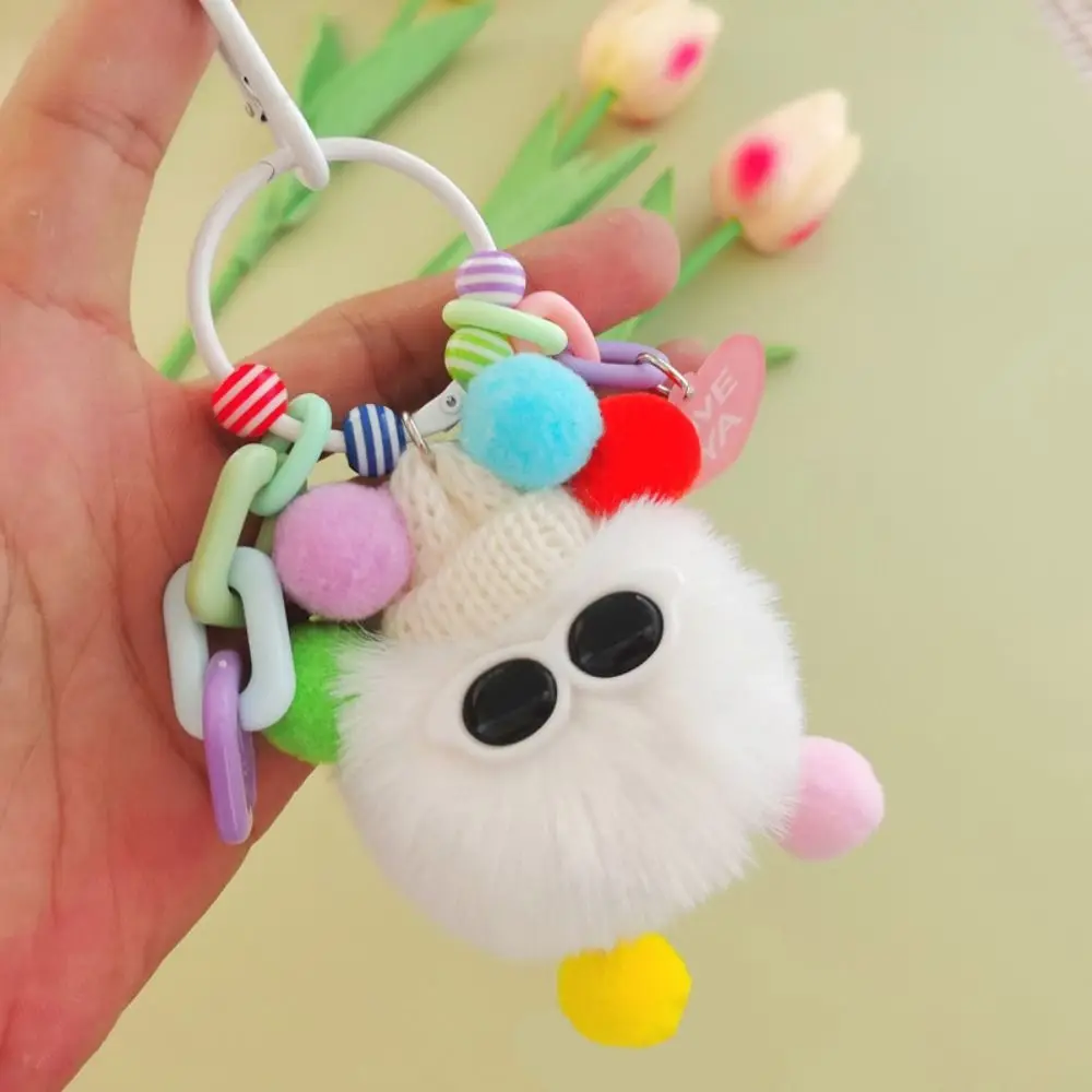 Cute Elf Rex Rabbit Hair Pendant Fashion Kawaii Couples Keychain Plush Bag Decoration Creative Bag Pendant Bag Accessories Gifts