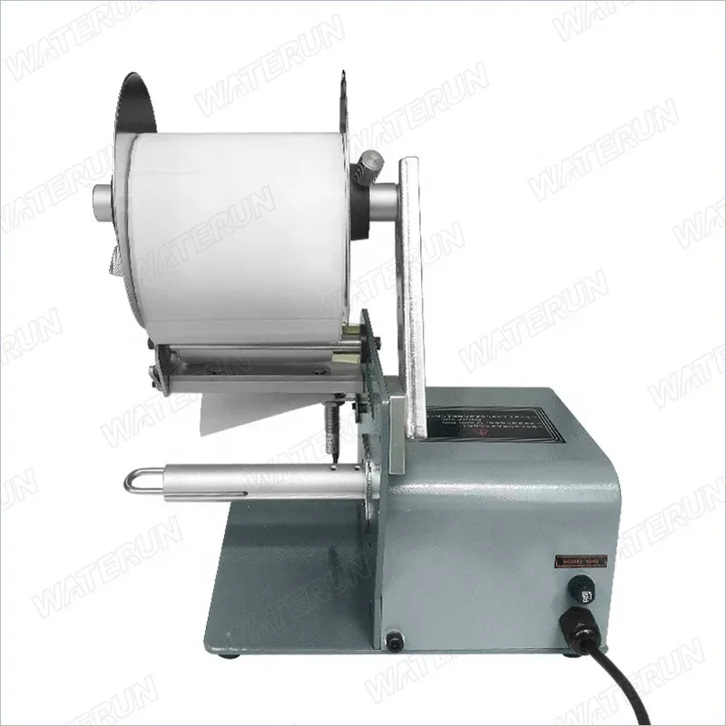 Electric Automatic Label Dispenser Machine for Beverage Cans Bags Pouches Film Barcode Peel Separator Stripper Features