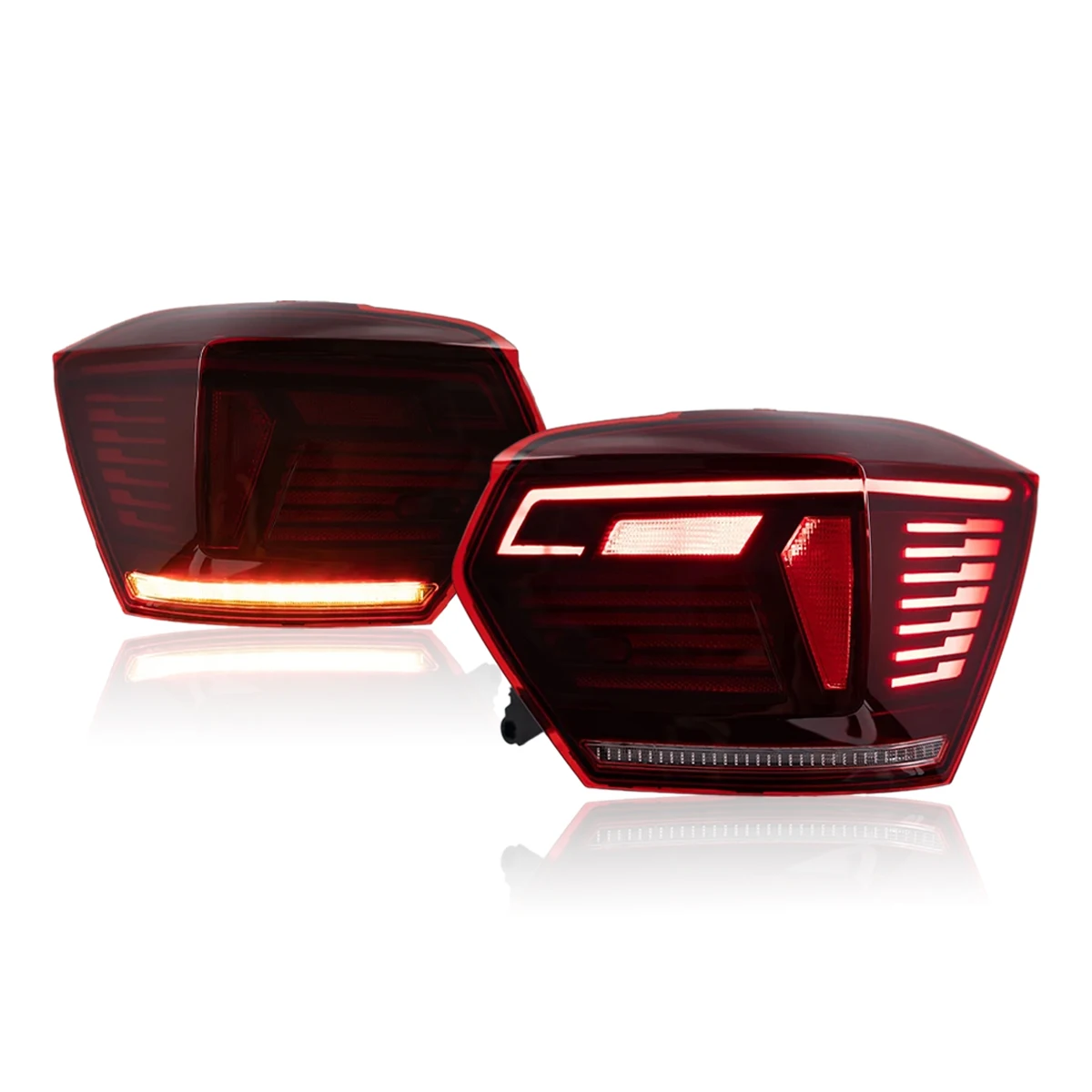 TYPY Car Tail Lights For Volkswagen Polo 2019-2022 LED Car Tail Lamps Daytime Running Lights Dynamic Turn Signals