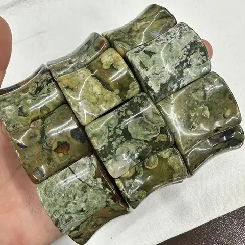Kambaba 재스퍼 스톤, 약 24*30mm 더 큰 비즈 팔찌, 천연 보석 보석, 여성용 팔찌, 남성용 선물, 도매!