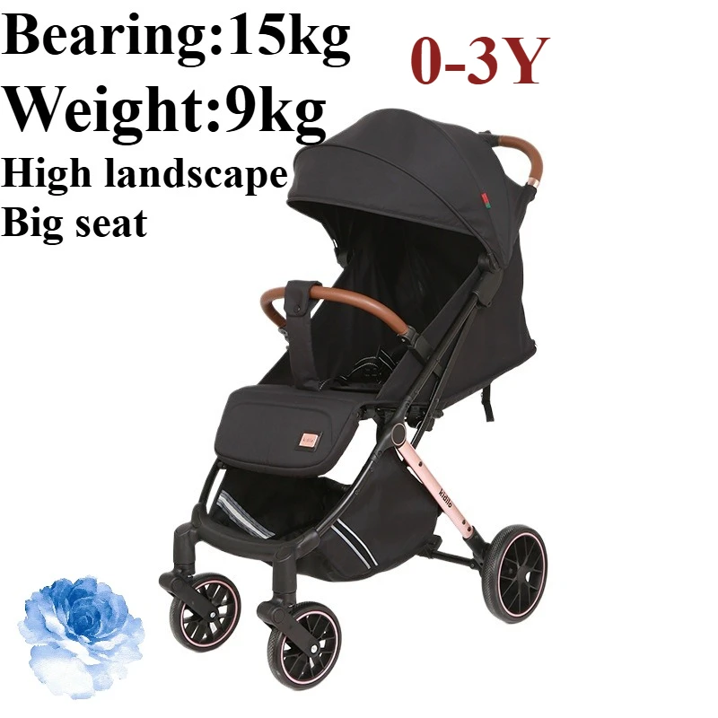 

Stroller Lightweight Folding High Landscape Baby Newborn Children Cart Pram