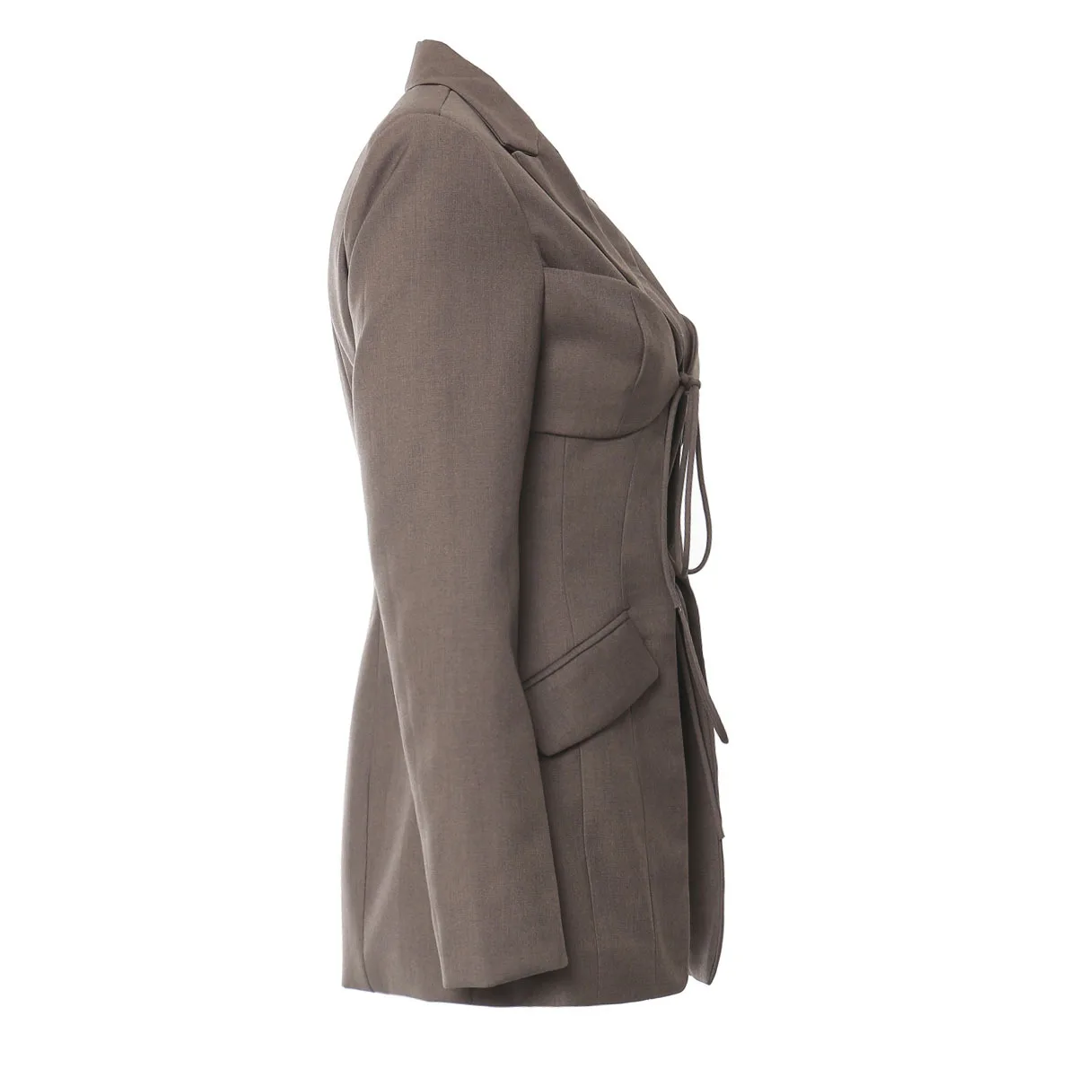 YYAHAHAS Y2K Asymmetric Blazer Women Spring Summer Cropped Suit Jacket Hollow Out Cardigan