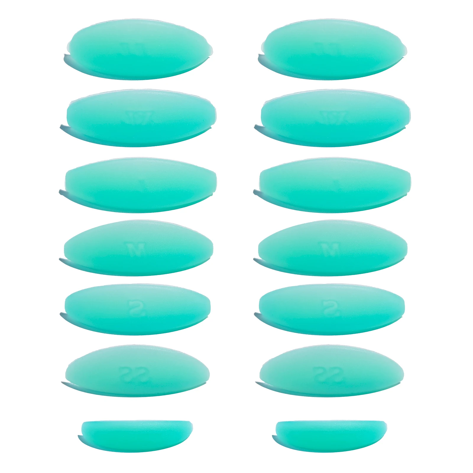 Libeauty Atacado 14 Peças Almofadas de Silicone para Permanente e Lifting de Cílios, Acessórios para Curvatura de Cílios, Ferramenta de Beleza