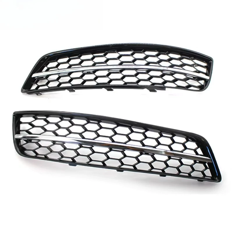High Quality Car Accessories Front Bumper Led Fog Lamp Frame Honeycomb Mesh Grills for audi A3 8P  ABS Black Silver 2007-2012