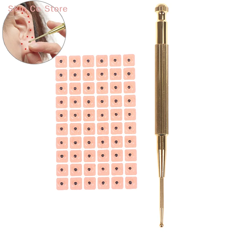 [CO]1Set Brass Ear Acupuncture Point Massage Probe Auricular Detection Pen Stick[CO]