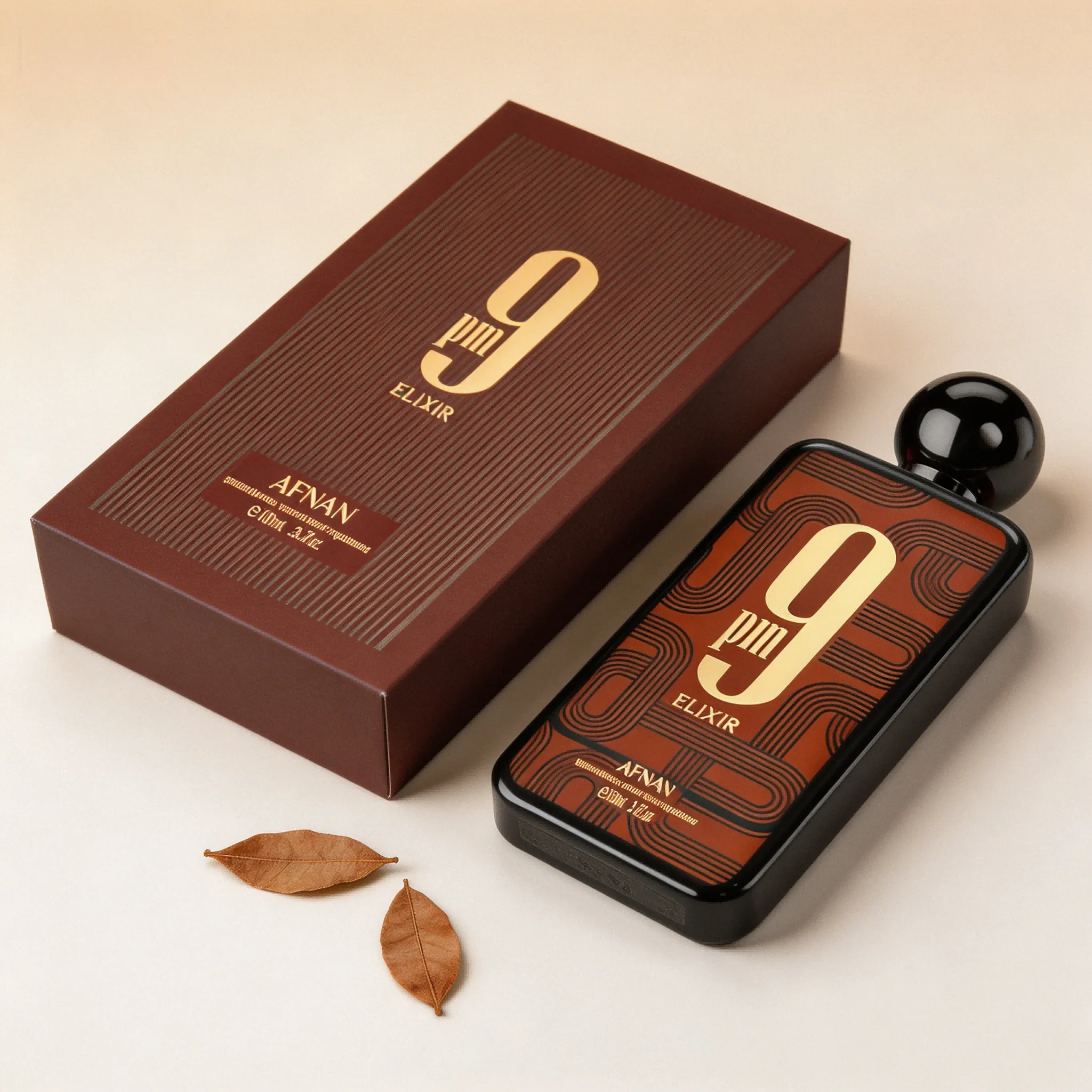 

Afnan 9pm Elixir Men's Parfum Intense 3.4oz, Rich Oud & Woody Scent, Long-Lasting Masculine Fragrance