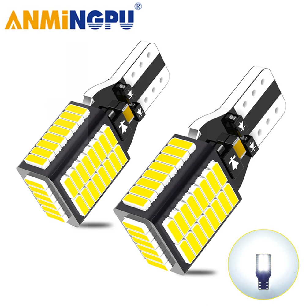 ANMINGPU 2x W16W T15 Led Canbus 1800Lm Super Bright 921 912 LED Bulbs 54SMD 4014 Car Backup Reverse Light Auto Tail Signal Lamp