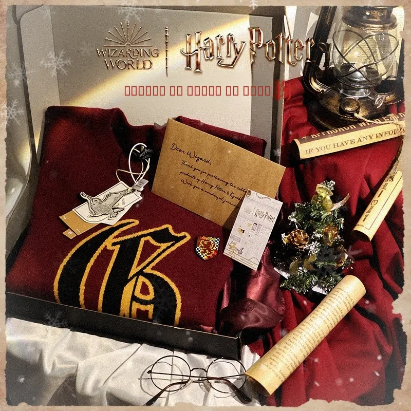 

Weasleys New Year Gift Ron Mom's Sweater Bae Gift Box Flotation warts House Crest Cisas Present Women