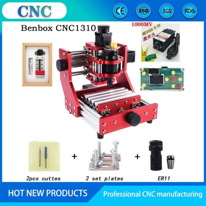 

Benbox CNC1310 full metal CNC engraving machine / copper and aluminum metal engraving machine / small desktop engraving