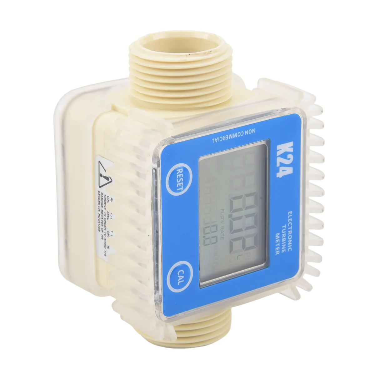 Digital Lcd K24 Flow Meter Turbine Fuel Flow Tester For Chemicals Water Sea Liquid Flow Meters Measuring Tools