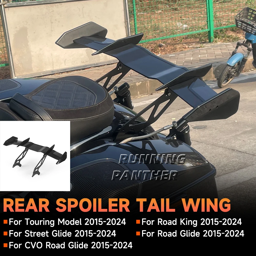 

Rear Spoiler Wing Tail Wing Suitable For Harley CVO Road Glide Street Glide Road King 2015-2024 Motorcycle Parts