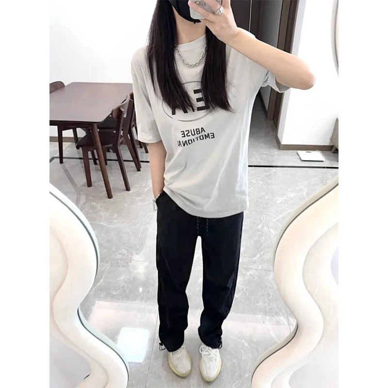 

Women's spring and autumn casual straight leg wide sports work pants loose leg wide leg pants 2024 new summer quick drying