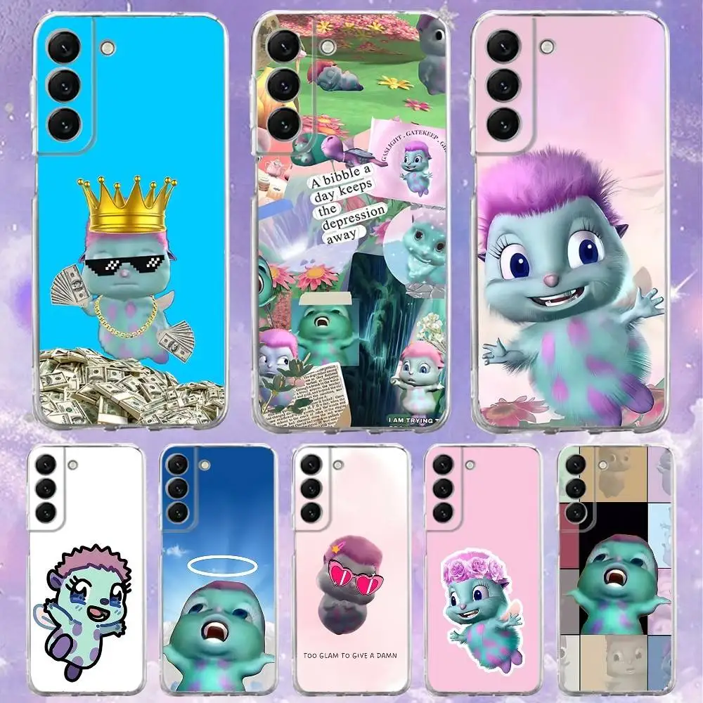 

Phone Case For Samsung S24,30,21,22,23,20 FE,lite,PIus,Ultra,5G,Note,9,10 Funny B-Bibble Meme Transparent Cover