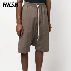 HKSH Hard Cotton RO Capris Non Elastic Adjustable Crotch Half Length Pants Youth Summer New Fashion Casual Fashion Shorts HK2320