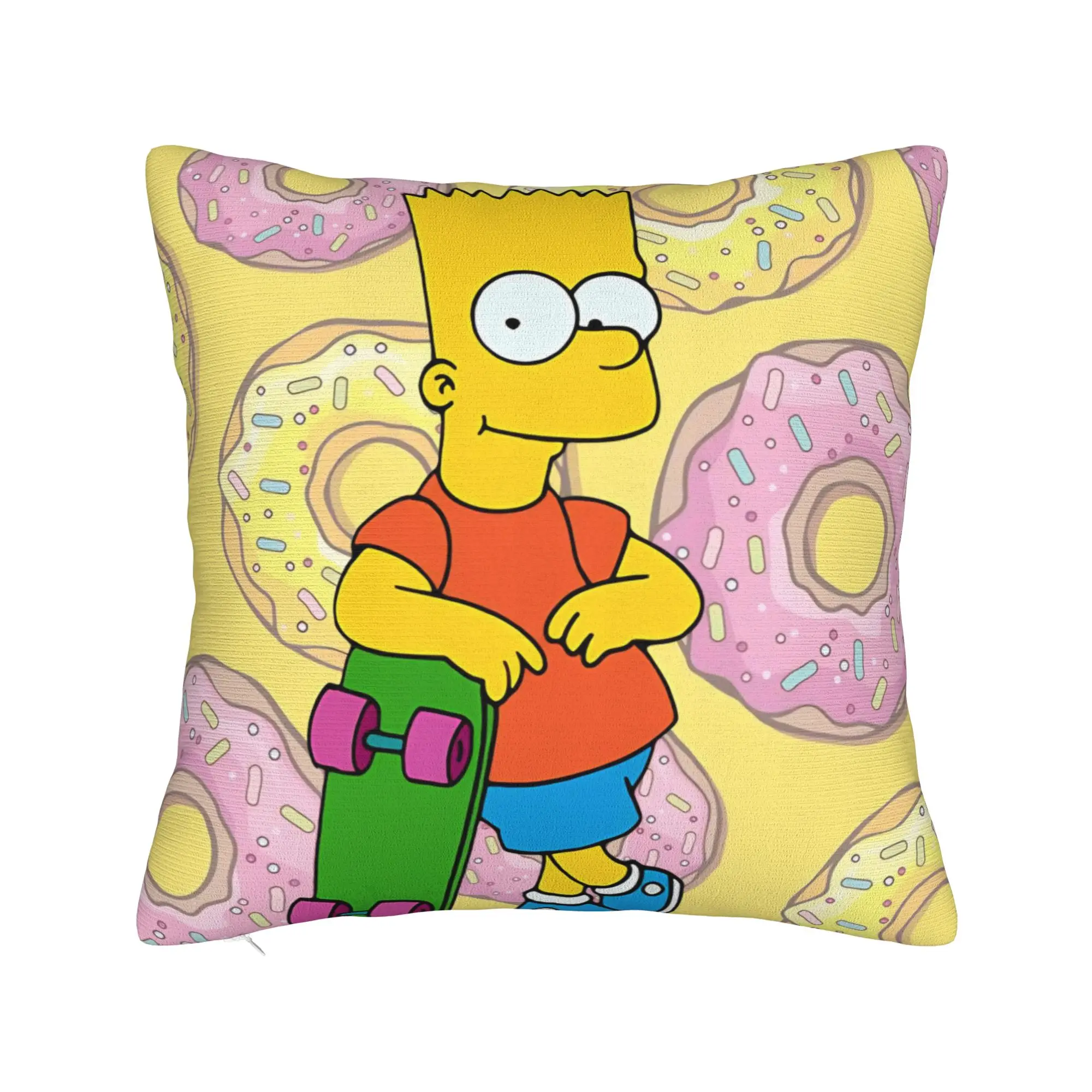 Decorative Pillow Cover Anime S-Simpsonss Cartoon  Merchandise Bed  Pillow Case Cover Drop Shipping Multiple Sizes