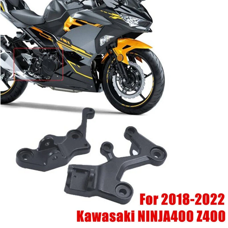 

Передние подножки мотоцикла, подножки, кронштейн для педали для Kawasaki NINJA400 Z400 2018-2022