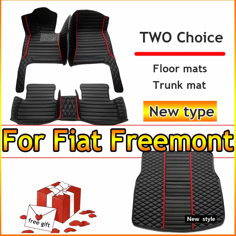 Car Floor Mats For Dodge Journey Fiat Freemont 2011~2019 7seat Waterproof Tapetes Para Automovil Car Matts Floor Car Accessories