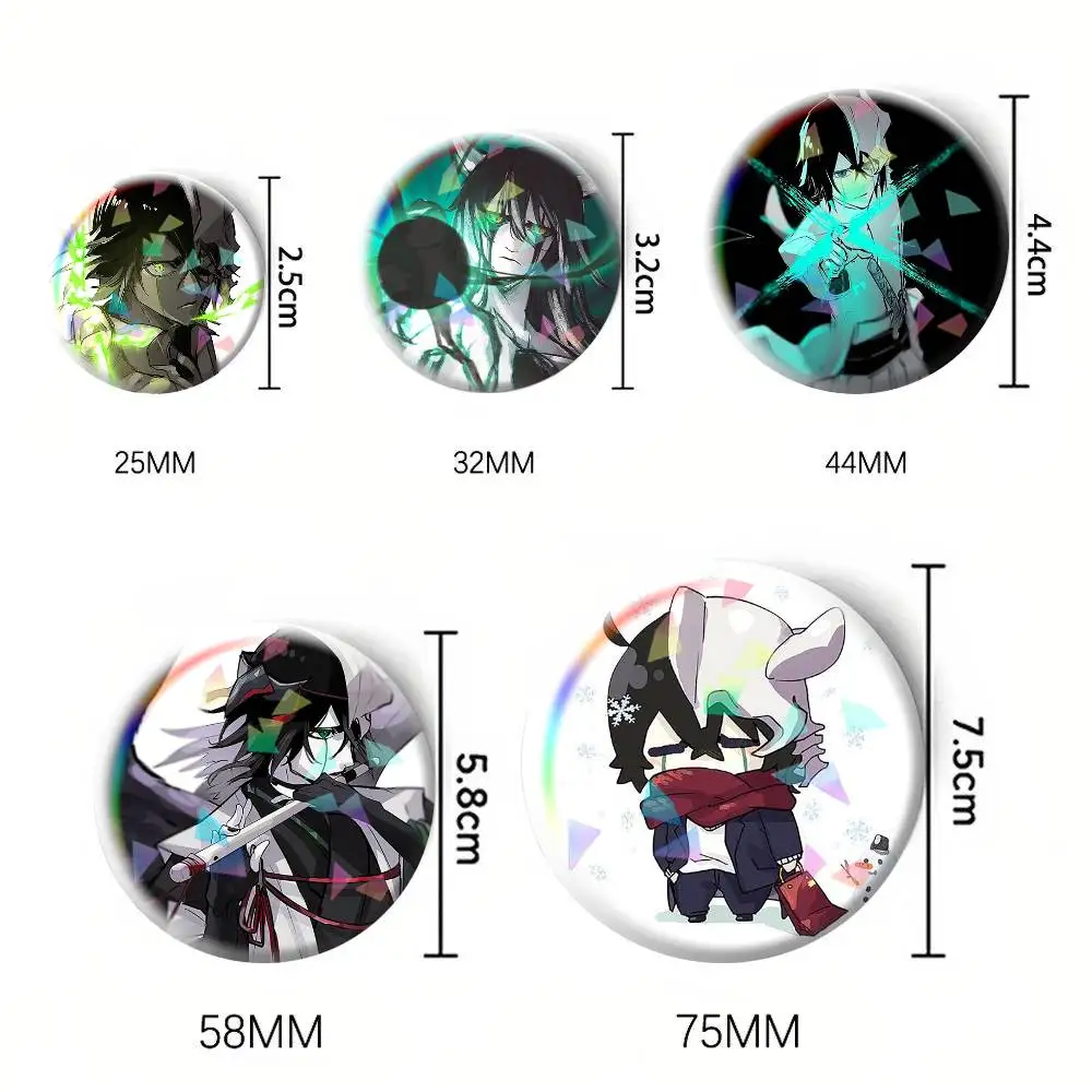 Ulquiorra Cifer Bleach Manga  75mm 44mm 25mm Brooch Backpack Hat Pins Accessories Toys Badge