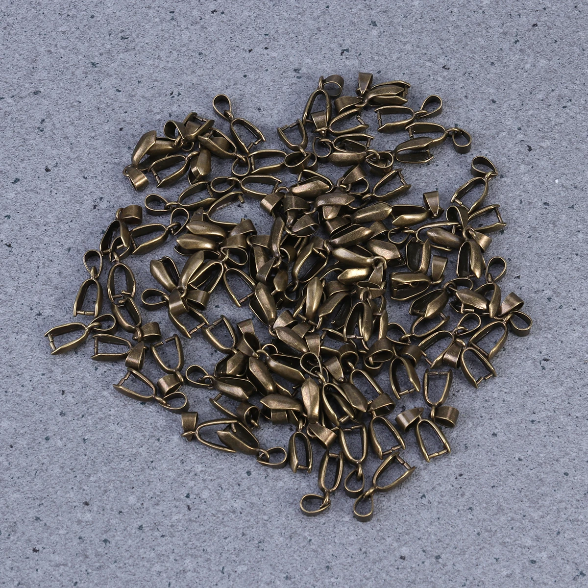 

100 шт. металлический зажим для латунных бусин, соединительный кулон, фурнитура для ювелирных изделий, антикоррозийный прочный аксессуар «сделай сам», 20 мм, бронза