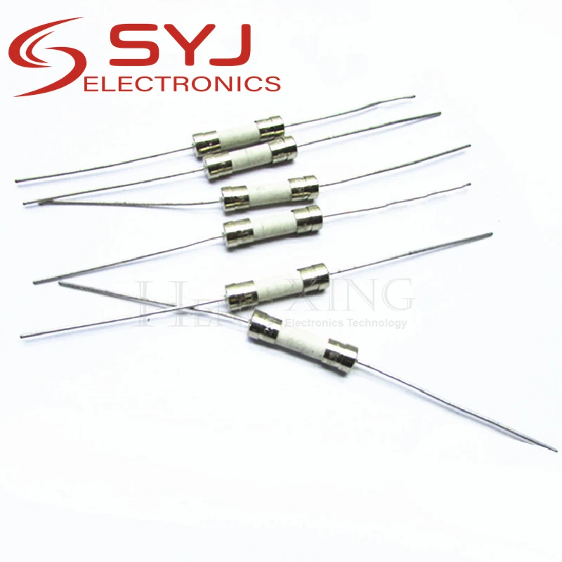 5pcs/lot 3.6 * 10MM ceramic fuse 6.3A 250V T6.3A blown fuse with a pin