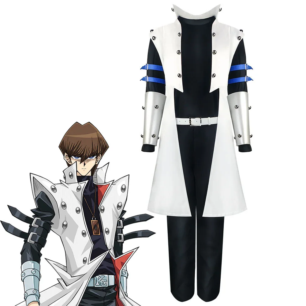 

Anime Cartoon Kaiba Seto Yu-Gi-Oh! Duel Monsters Zexal GX Cosplay Costume Uniform Halloween Carnival Party Role Play Suit