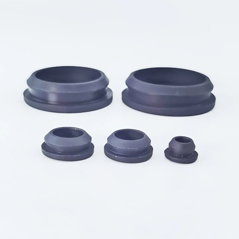 10pcs Black White Solid Silicone Rubber Caps T Type Plug Cover Snap-on Gasket Blanking End Seal Stopper 2.5mm-60mm