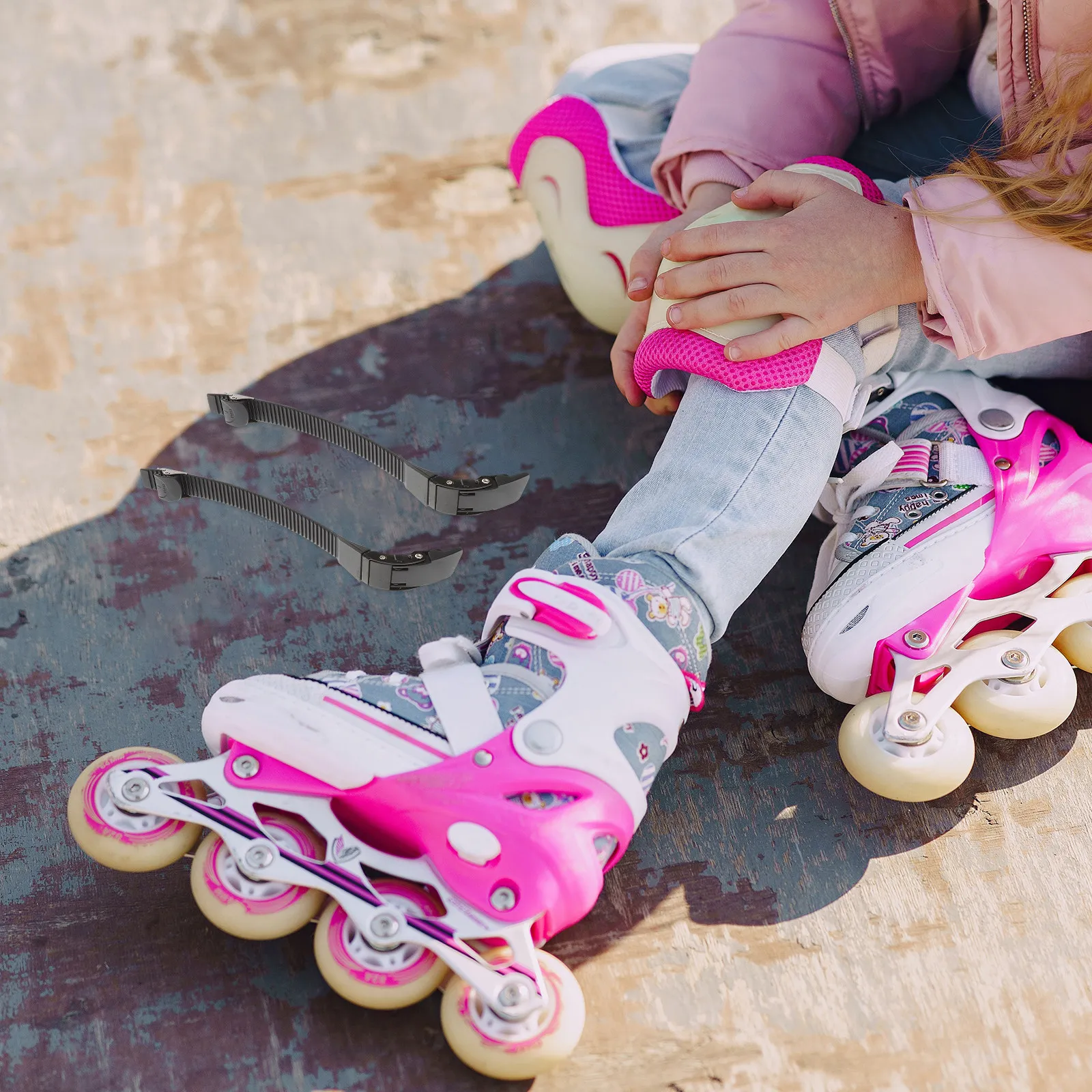 

3 комплекта сменных ремней для роликовых коньков с прочным зубчатым креплением для обуви, долговечные, для длительного использования