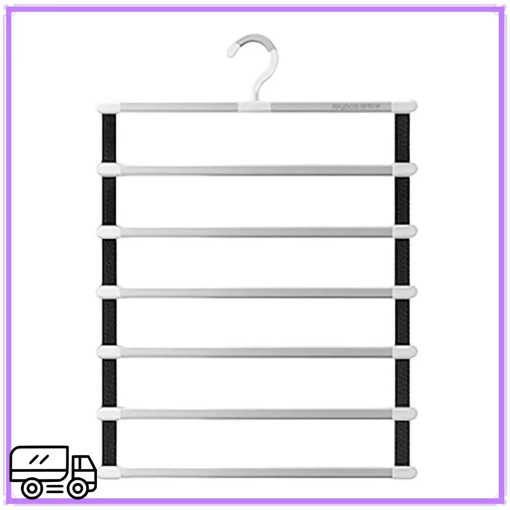 

High Quality Pants Hangers Space Saving Trouser Storage Racks Home Closet Wardrobe Multi Layer Pants Rack Clothing Storage