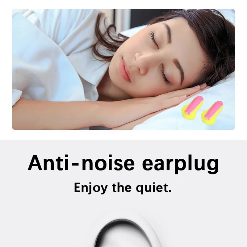 50 pairs Noise-reducing earplugs, noise prevention, sleep, noise reduction, work, sleep, noise-proof dormitory