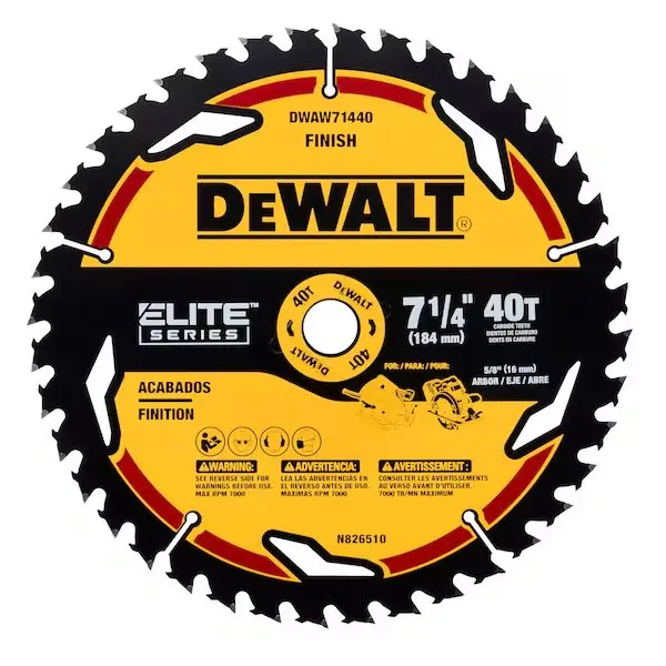 CircularSawBlade, Carbide, Dia:7.25