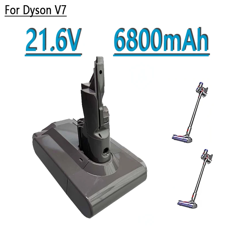 

Battery 21.6V 4800mAh/6800mAh Li-lon Rechargeable Battery for Dyson V7 Battery Vacuum Cleaner Replacement