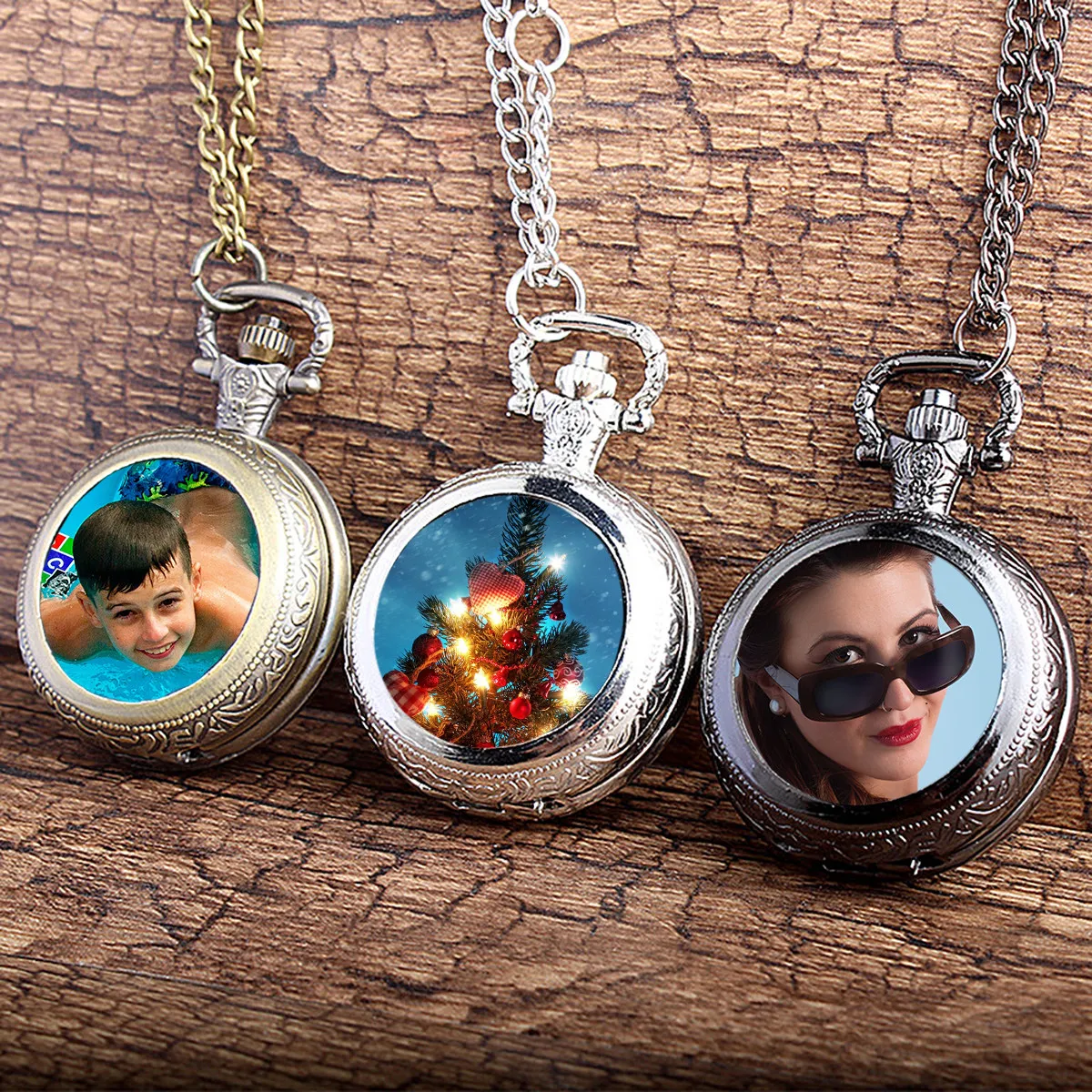 Retro Pocket Watch Necklace Vintage Style Premium Pocket Watch Elegant Neck Wear Fashion Accessory Gift Daily Party Use Black