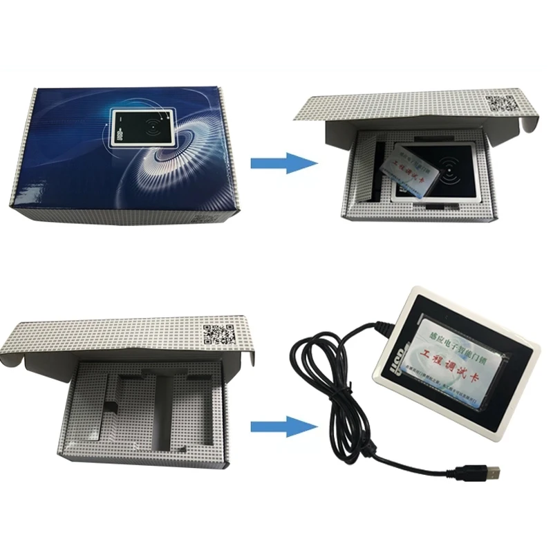 Card Encoder for ProUSB V9 Hotel Card Lock System T57 T5577 M1 Card Writer Machine Work on reception front desk card issuer