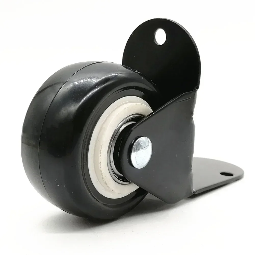 L-type Caster 1.5 Inches, 2 Inches Wheel L-type Support Caster Silent Furniture Caster Hardware With Screws Load-Bearing 120kg