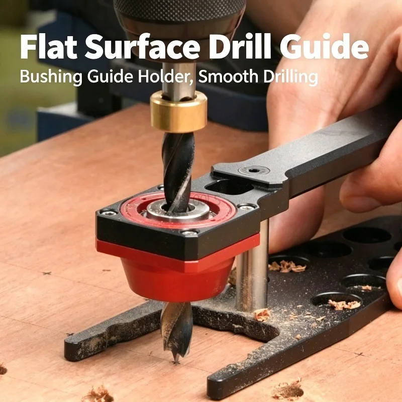 Flat & Vertical Drill Locator Jig Woodworking Dowel Drilling Guide MFT Workbench Pegboard Dowel Hole Positioning DIY Hand Tool