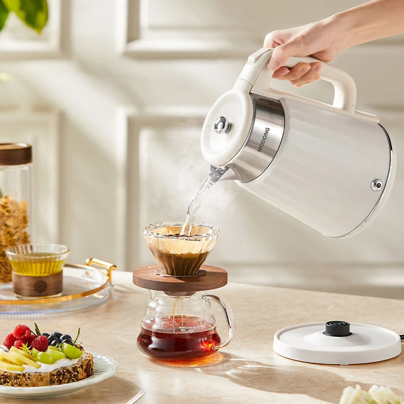 1.8L Electric Kettle Household Thermostatic Kettle Automatic Heat Preservation Teapot 304 Stainless Steel Liner Health Pot 220V