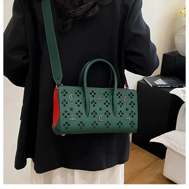 

2025 Classic Retro Hollow Tote Bag Single Shoulder Underarm Women's Bag Elegant Multi functional and Modern Luxury Bag
