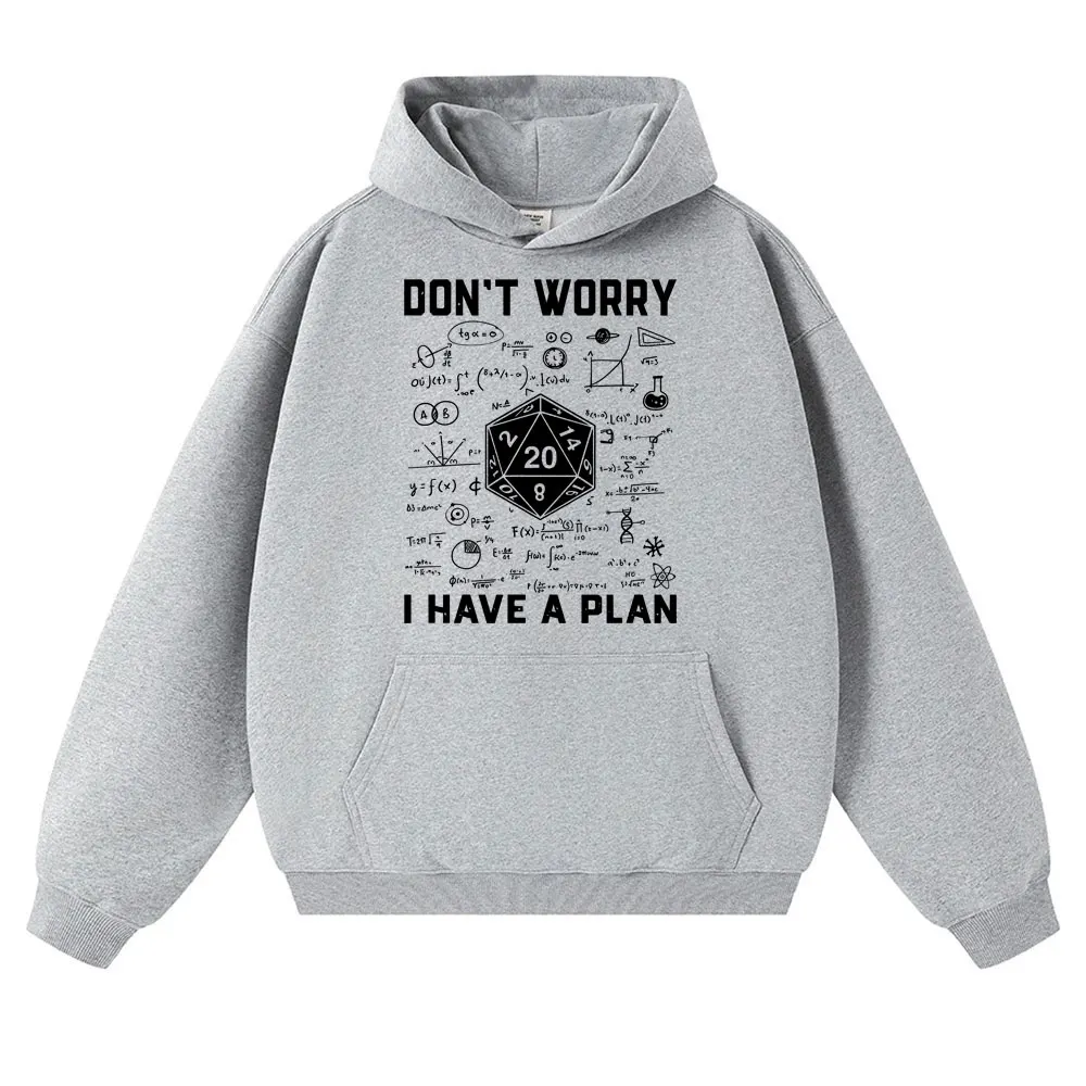 مضحك الزنزانة التنين هوديس لدي خطة D20 النرد لعب الأدوار لعبة DnD Harajuku البلوز الصوف عادية المتضخم رياضية