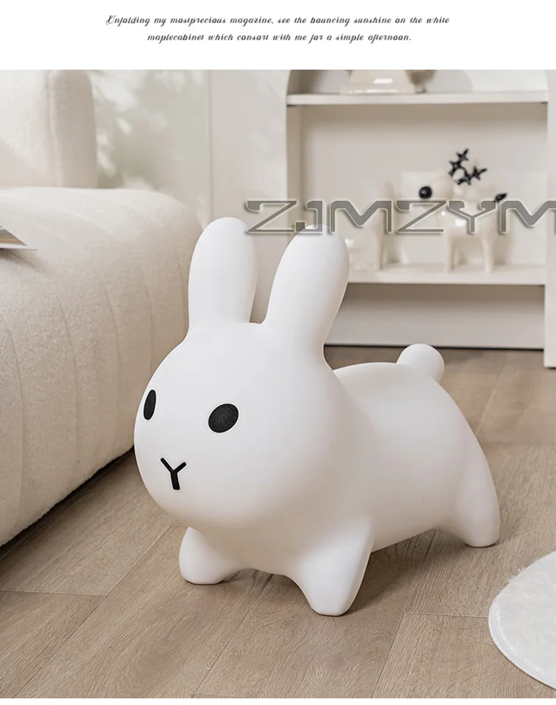 Animal Seat Rabbit Stools Foot Rest Ottoman ABS Eco-environment Outdoor Chairs, Makeup Stool, Footstools