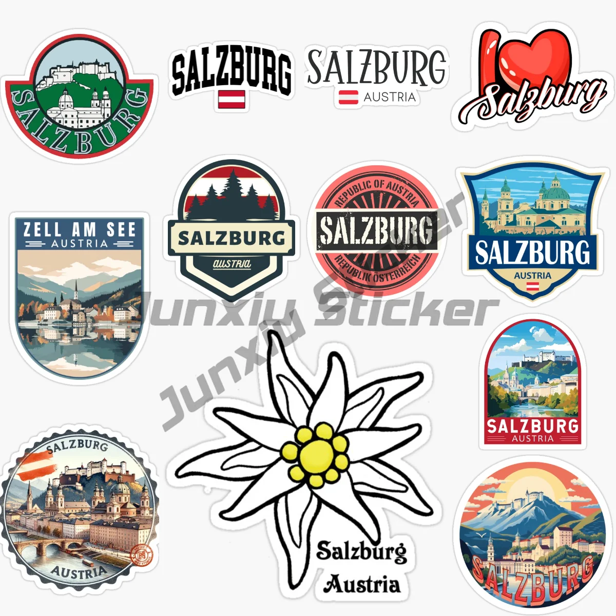 

SALZBURG AUSTRIA Car Sticker Bike Styling Helmet Laptop Funny Decal Vinyl Self-adhesive