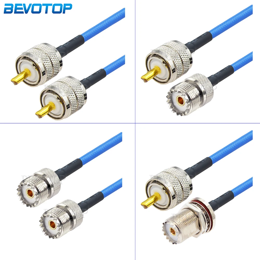 

RG402 UHF PL259 Male to SO239 UHF Female UHF Type 50Ohm RF Connector High Frequency Semi Flexible RG-402 Low Loss Coaxial Cable