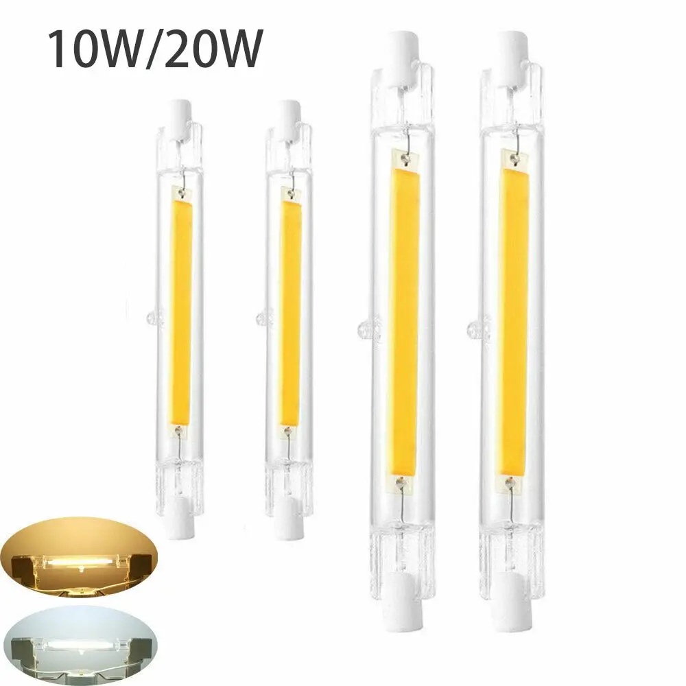 

Glass tube LED COB Floodlight 220V 78mm Dimmable R7s Bulbs Cold White light 5W 10W 20W Halogen Light Tube