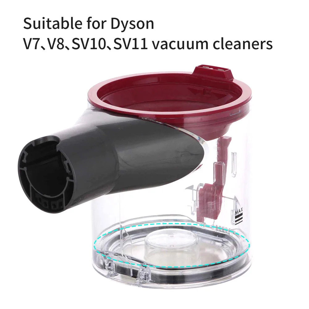 Adecuado para Dyson Hoover V7 V8 tapa inferior de cubo de basura sello anillo de goma accesorios para contenedores de residuos