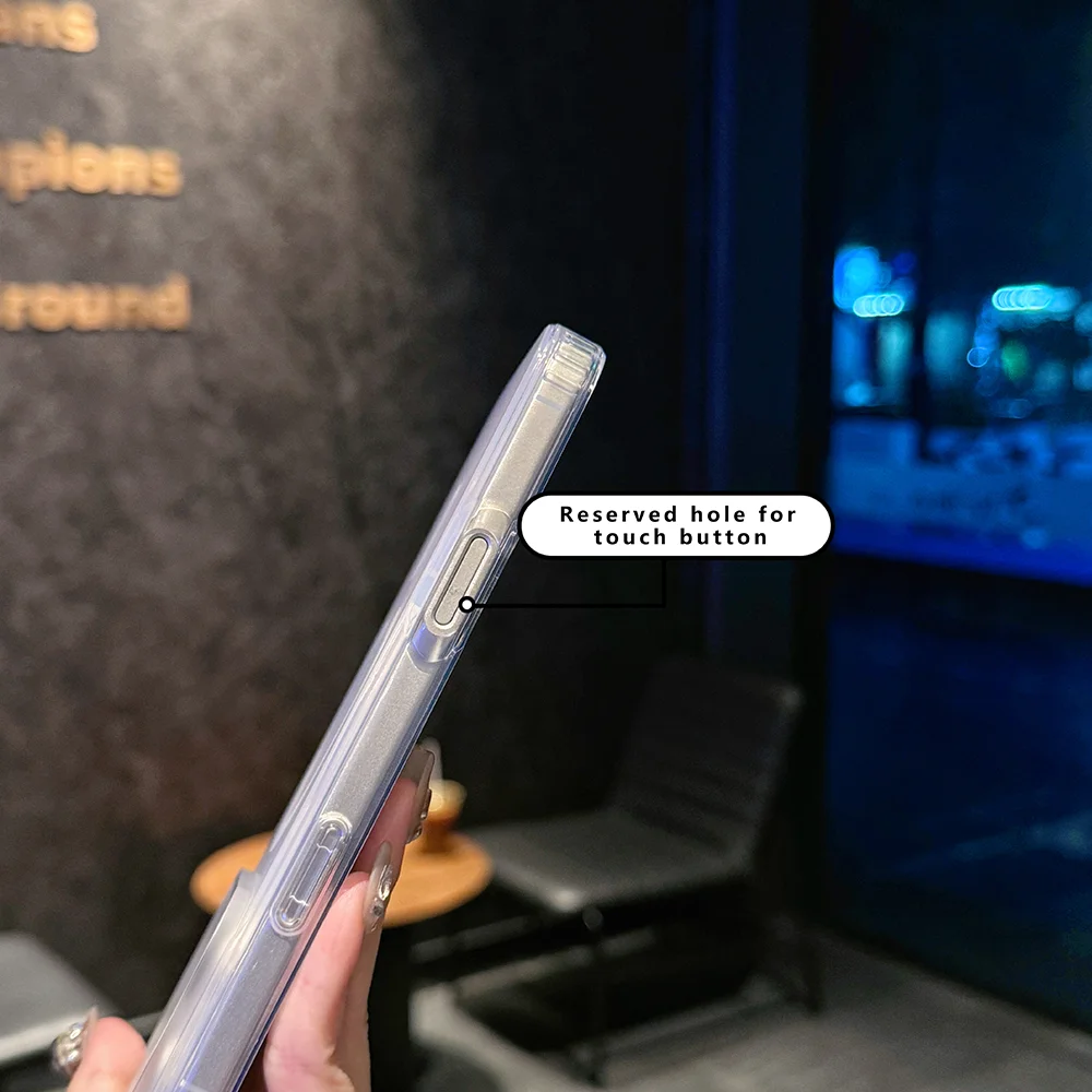 iPhone 17 Pro Max用レーザーカラーマットスマホケース サンシャインセット スカイ 17 Pro マグネットカバー 17Air グラデーションカラーチェンジ。