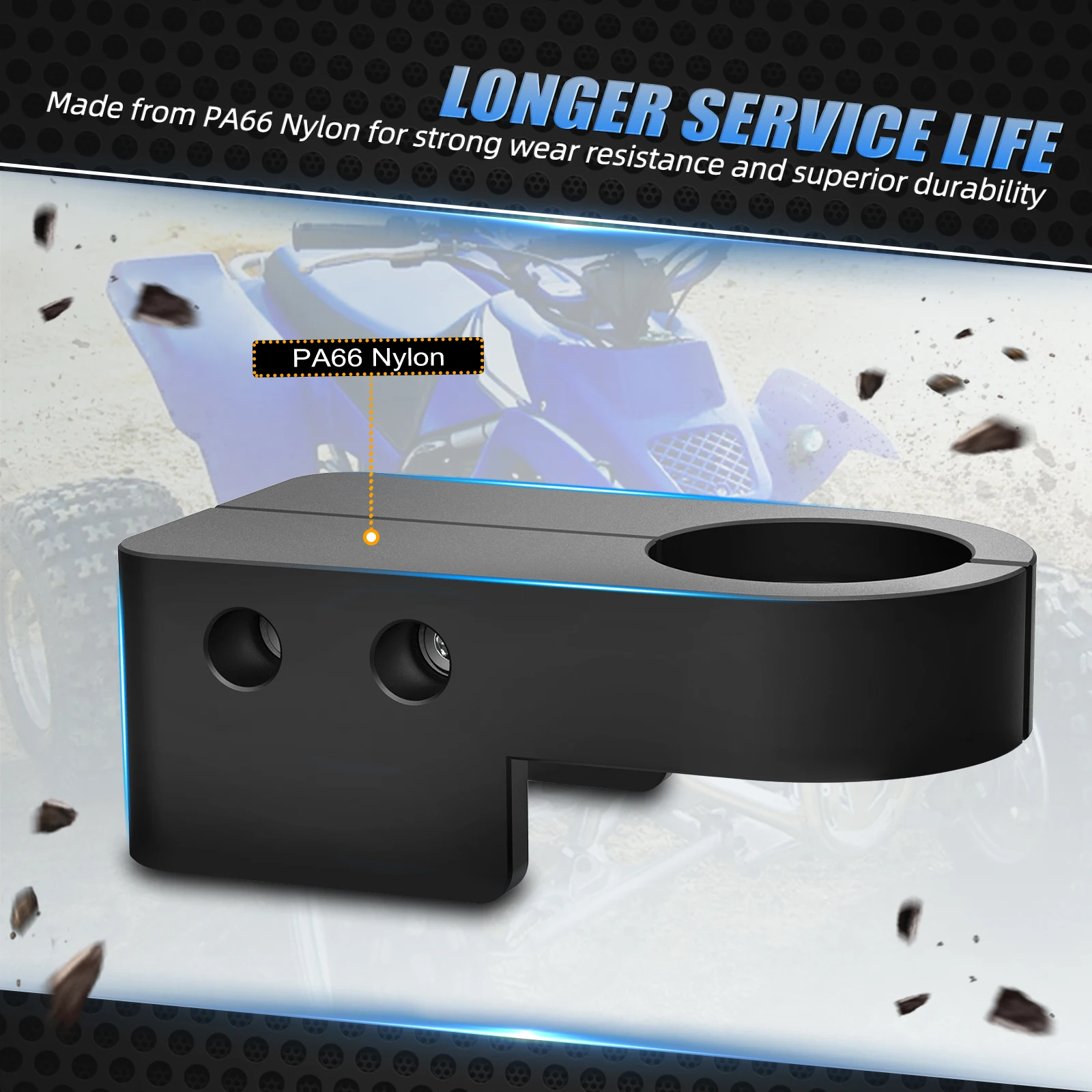 ل Banshee350 ATV سلسلة المنزلق عدة لياماها الناسف 200 1988-2006 رابتور 350 2004-2013 2011 المحارب 350 النايلون المقاوم للاهتراء #5