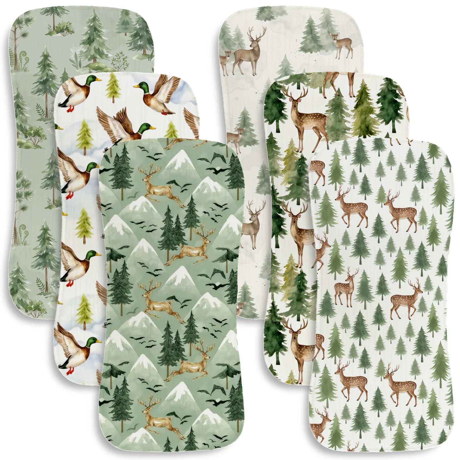 Baby Nursery Animal Theme - Kit 6 Panos de Boca Respiráveis